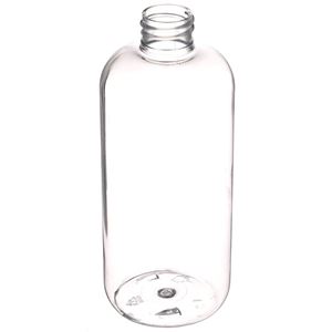 Picture of 16 oz Clear PET Boston Round Bottle 28-410 Neck Finish, Round Base