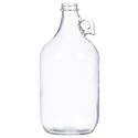 0.5 Gallon Clear Glass Handleware Jug 38-405 Neck Finish-Front View