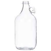 0.5 Gallon Clear Glass Handleware Jug 38-405 Neck Finish-Front View