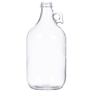 0.5 Gallon Clear Glass Handleware Jug 38-405 Neck Finish-Front View